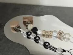 ハンドメイド おしゃぶりホルダー おもちゃホルダー