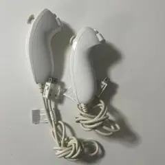 Wii ホワイトヌンチャク　コントローラージャンク品