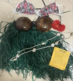 タヒチアンダンス　フラ衣装　フラ　ココナッツブラ　タヒチアン衣装