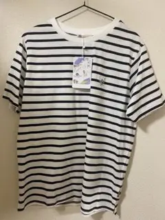 【未使用】Java ホワイトボーダー ストライプ Tシャツ M
