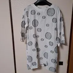 円形模様の五分袖チュニック ￥２5００→￥２２0０値下げしました❗