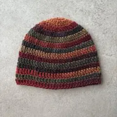 082 クラッシャーハット　バケットハット　ビーニー　ハンドメイド