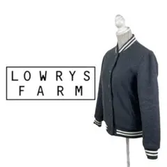 09T128☆ LOWRYS FARM ブラック系 スタジャン ジャケット 秋冬