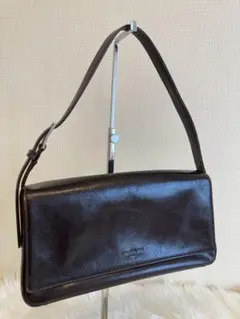 COMME CA DU MODE ブラックレザーショルダーバッグ