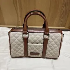 AMAIL キルティング　バッグ　ボストン バッグ　ベージュ　ブラウン