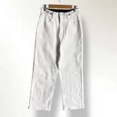 美品　COCOMOMO レディースホワイトデニム　ストレッチ