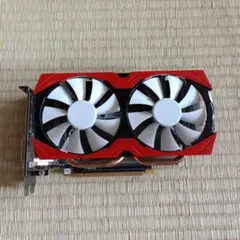 赤と黒のデュアルファン グラフィックボード　GTX1060　6GB