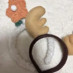 トナカイ お花 カチューシャセット