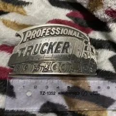 アメリカ製　プロフェッショナルトラッカー　バックル　トラック運転手の方お勧め！！