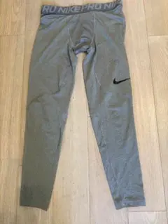 【美品】NIKE Pro DRI-FIT グレーレギンスメンズM