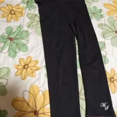 黒 ストレートレッグ レギンス