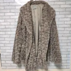 theory luxe セオリーリュクス フェイクファーコート ベージュ コート