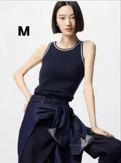 UNIQLO リブブラトップ　アメリカンスリーブ