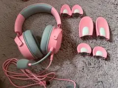 ピンク ヘッドセット Razer USB Kraken Kitty V2 Pro