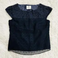 トッカ　刺繍ブラウス　ネイビー　XS