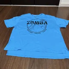 ZUMBA 青 Tシャツ ルーズフィット　正規品