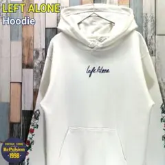 LEFT ALONE　レフトアローン　パーカー　刺繍　スリーブロゴ