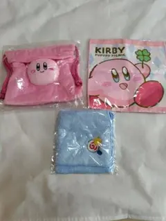 星のカービィ カービィ マスコット巾着、ハンドタオル、ミニタオルセット 任天堂