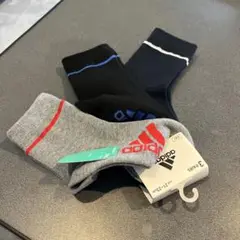 【新品☆サイズ21-23cm】靴下 adidas アディダス クルー丈