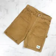 美品 KEY USA ペインターハーフパンツ キャメル サイズ30*CD847