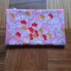 桜の花柄 文庫本サイズ ブックカバー