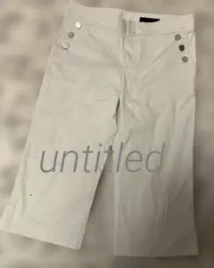 UNTITLED ホワイト ワイドパンツ サイズ3