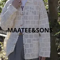 MAATEE&SONS Hand Knit Jacket 25SS 美品　2 白