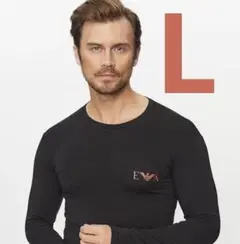【新品未使用】タグ付きEMPORIO ARMANI 長袖クルーネック　TシャツL