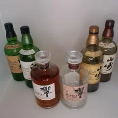 サントリーウイスキー 響 ジャパニーズハーモニー おまけ各種空き瓶付き