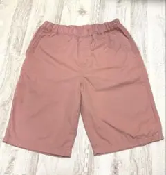 【美品】UNIQLO ユニクロ イージーショートパンツ ピンク160cm