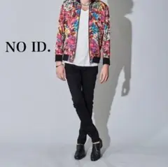 【NO ID.】ノーアイディー　花柄　フラワーパターンMA-1 ブルゾン