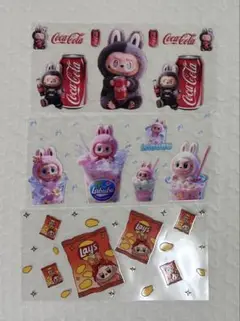 ラブブ　カプラ　転写シール　3枚セット　単品可