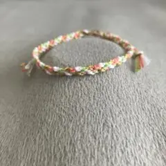 ミサンガ　アンクレット　ピンク　ベージュ
