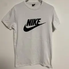 NIKE ナイキ ロゴプリント ホワイトTシャツ 綿ポリ 半袖 S