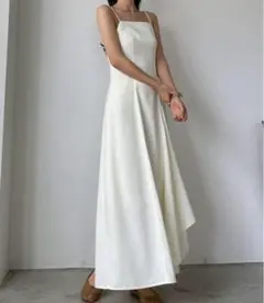 ルエレ Louere フレアラッフルキャミワンピース
