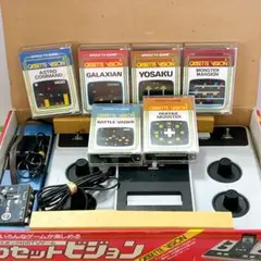 エポック社 カセットビジョン 本体＋ソフト6本セット／レトロゲーム・昭和レア