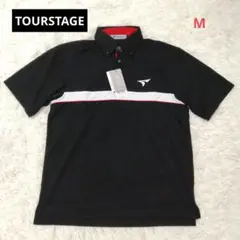 ★新品未使用★TOURSTAGE ゴルフポロシャツ ブラックサイズM