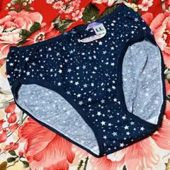 ★星柄★スターショーツ★パンツ下着★大きいサイズLL★ネイビー