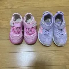 IFME紫、瞬足ピンクスニーカー2足セット！