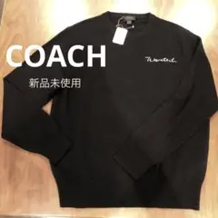COACH コーチ カシミア ウール ワンポイントロゴ入り セーター (新品)
