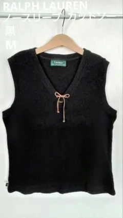 RALPH LAUREN ノースリーブトップス M 黒