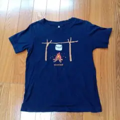 mont-bell モンベル Tシャツ 120 ネイビー