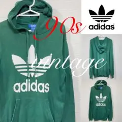 adidas アディダス パーカー 90s 青タグ ビンテージ 希少