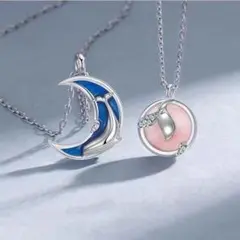 くじら ペアネックレス カップル ネックレス プレゼント 箱付き