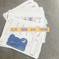 【本日限定価格】公文　国語　4Ａ教材　195枚