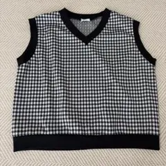 チェック柄 ベスト Mサイズ