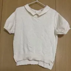 バースデイ テータテート ダイヤモンド模様 ポロTシャツ クリーム 100