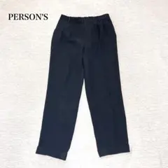 パーソンズ　スラックス(9)ロールアップ　ウエストゴム　ストレッチ　大人女子