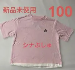 【夏物セール★☆】新品未使用！ ピンク シナぷしゅ刺繍 Tシャツ100