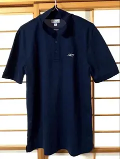 【大きめサイズお探しの方へ】《美品》Reebok ポロシャツ【XL 】ネイビー